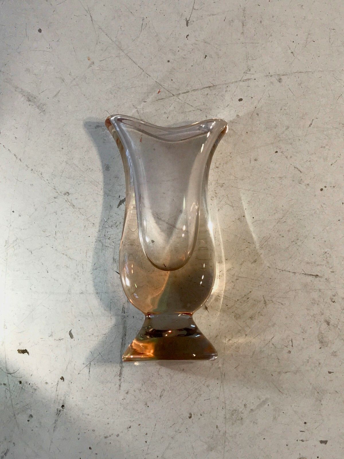 1970 Sevres Glass Sculpture Vase Free Form Modernist Memphis Murano Venini photo Art