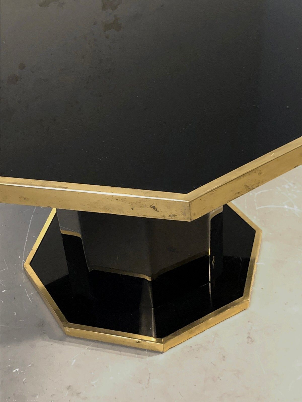 photo furniture 1970 Eric Maville Table Shabby Chic Plexiglas Lucite Willly Rizzo Jc Mahey