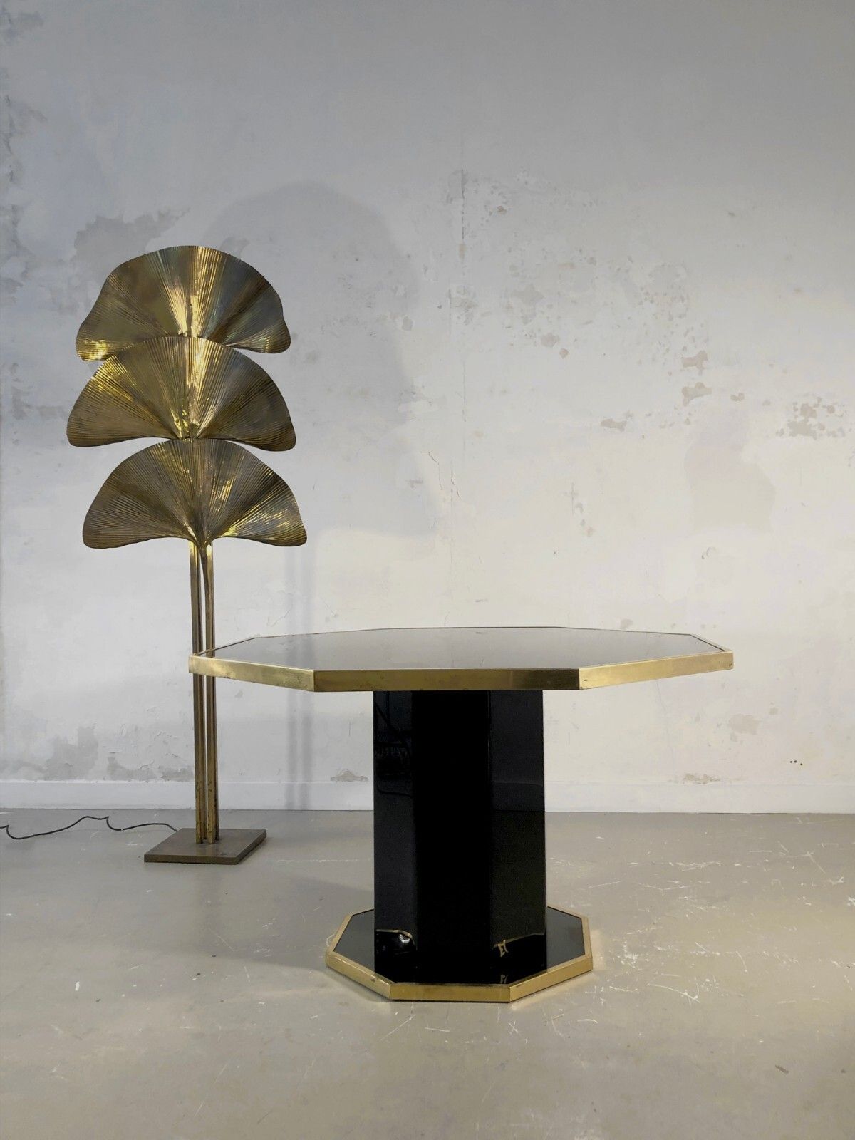 Furniture 1970 Eric Maville Table Shabby Chic Plexiglas Lucite Willly Rizzo Jc Mahey photo