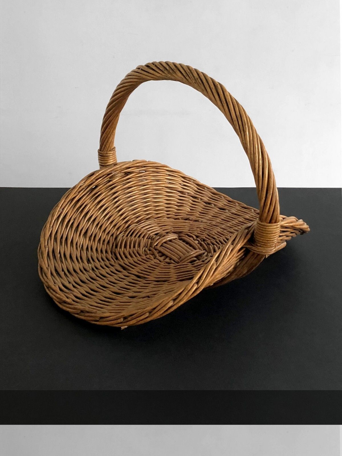 1970 Modernist Brutalist Modernist Fire Arts Modern Rustic Book Holder Basket Sognot photo for sale