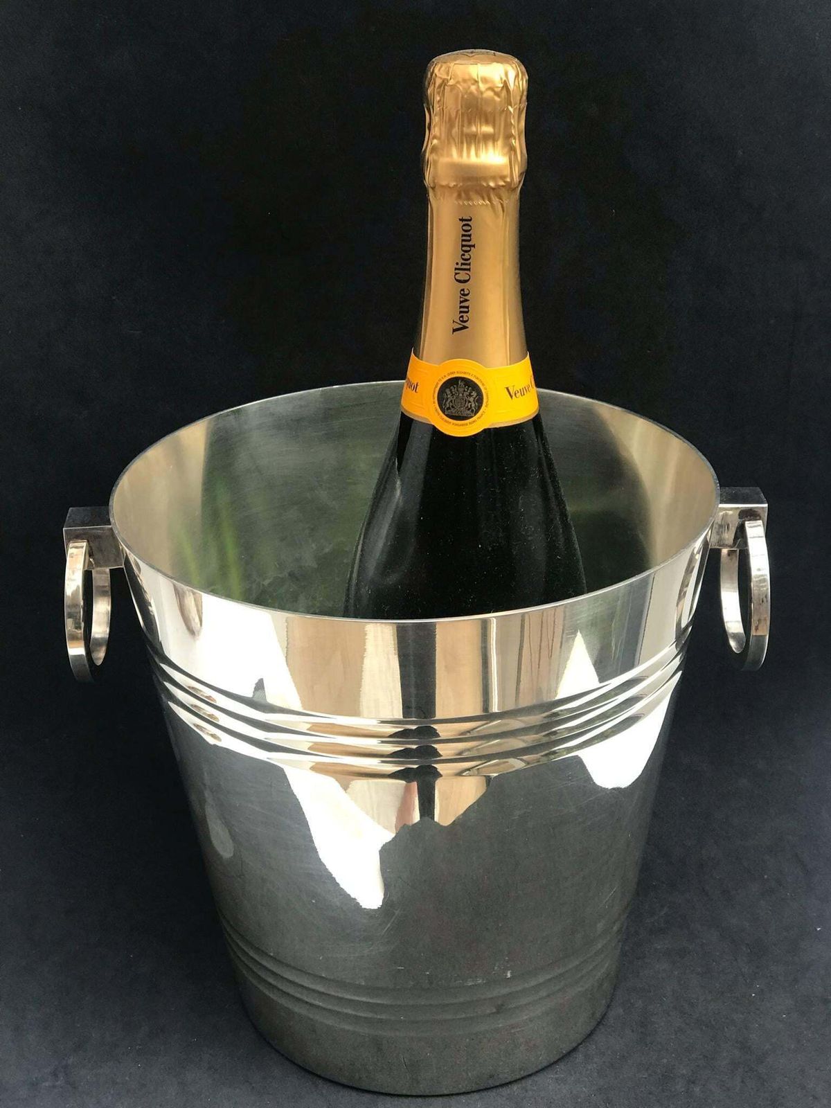 Champagne Emmer Verzilverd Met Handvatten – Frans, Saint Médard – Barkar, Wijnkoeler, Cadeau photo Woonaccessoires