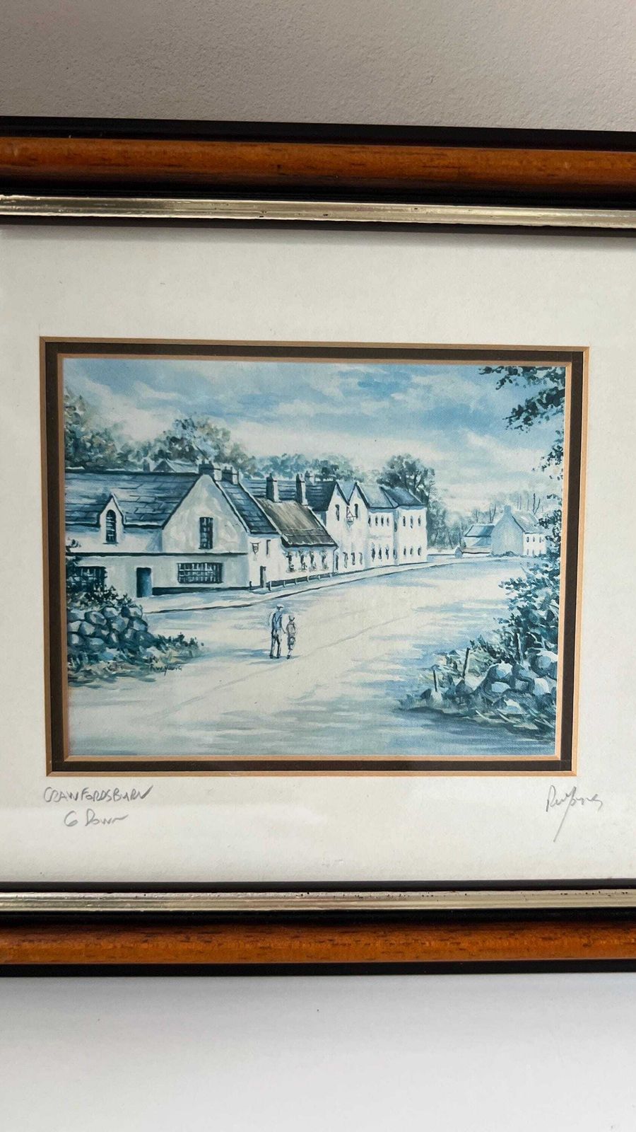 Signed Print Of Crawfordsburn, Co. Down By R. W. Young – Framed & Glazed photo furniture