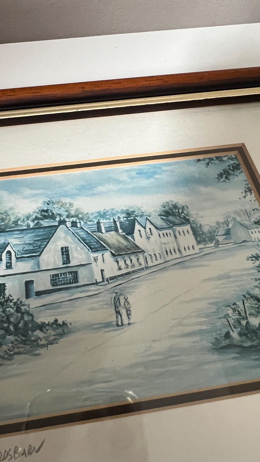 Signed Print Of Crawfordsburn, Co. Down By R. W. Young – Framed & Glazed photo 65.0