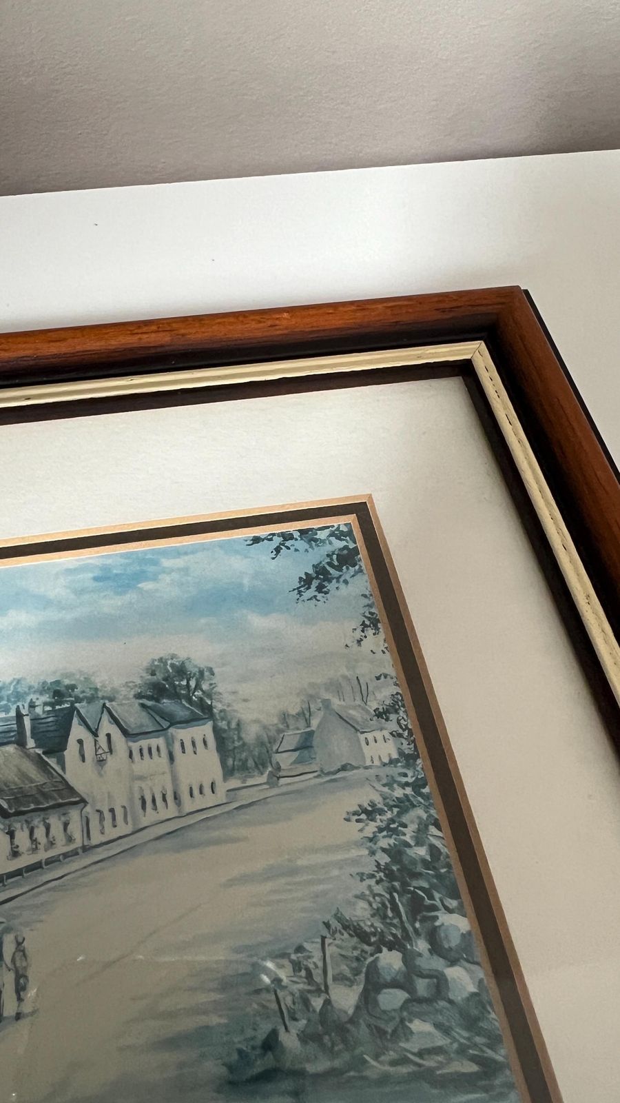 Signed Print Of Crawfordsburn, Co. Down By R. W. Young – Framed & Glazed photo vinterior