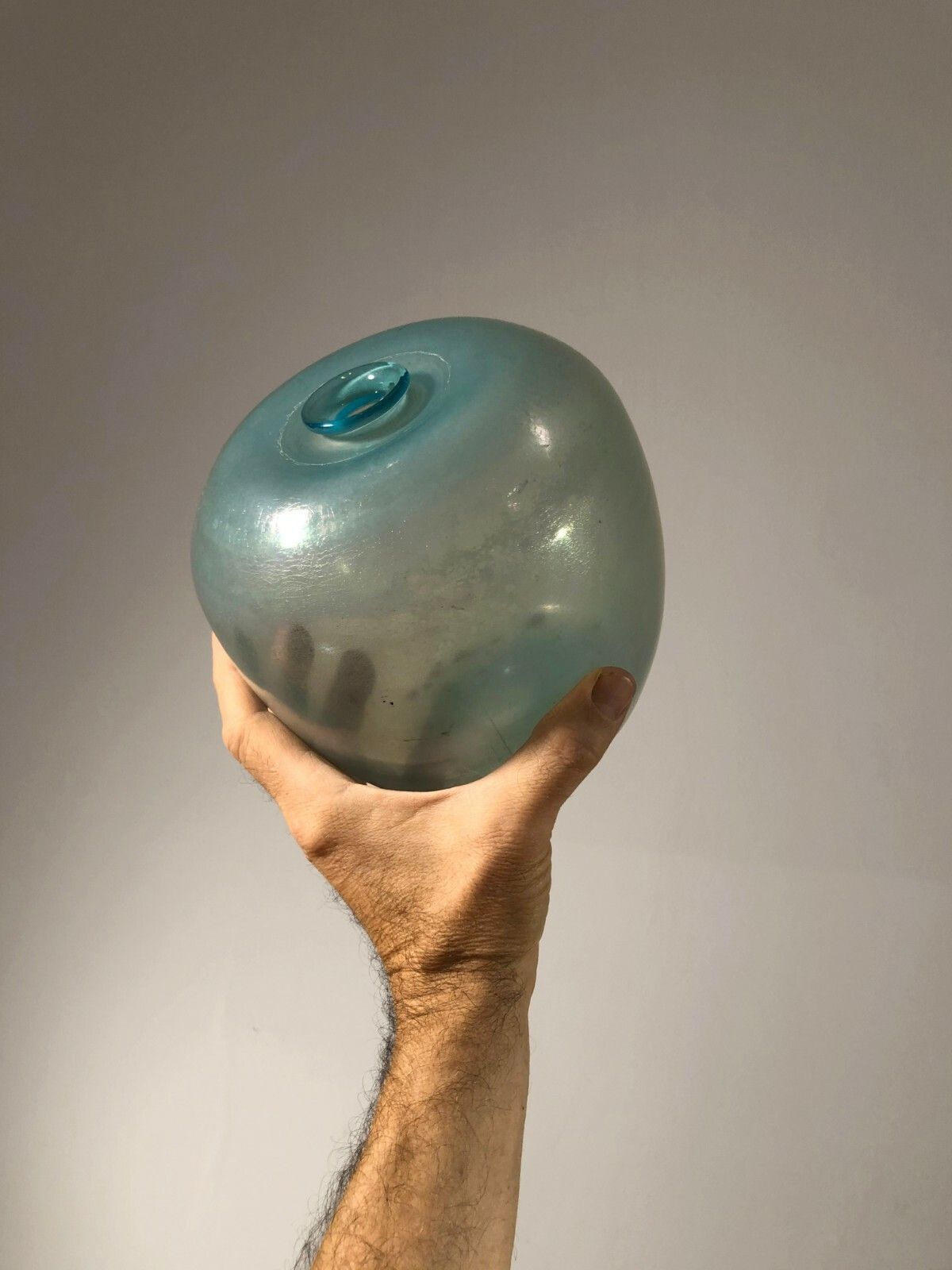 1970 Andries Dirk Copy Leerdam Vase Serica Glass Dansk Scandinavian Glass Murano photo for sale