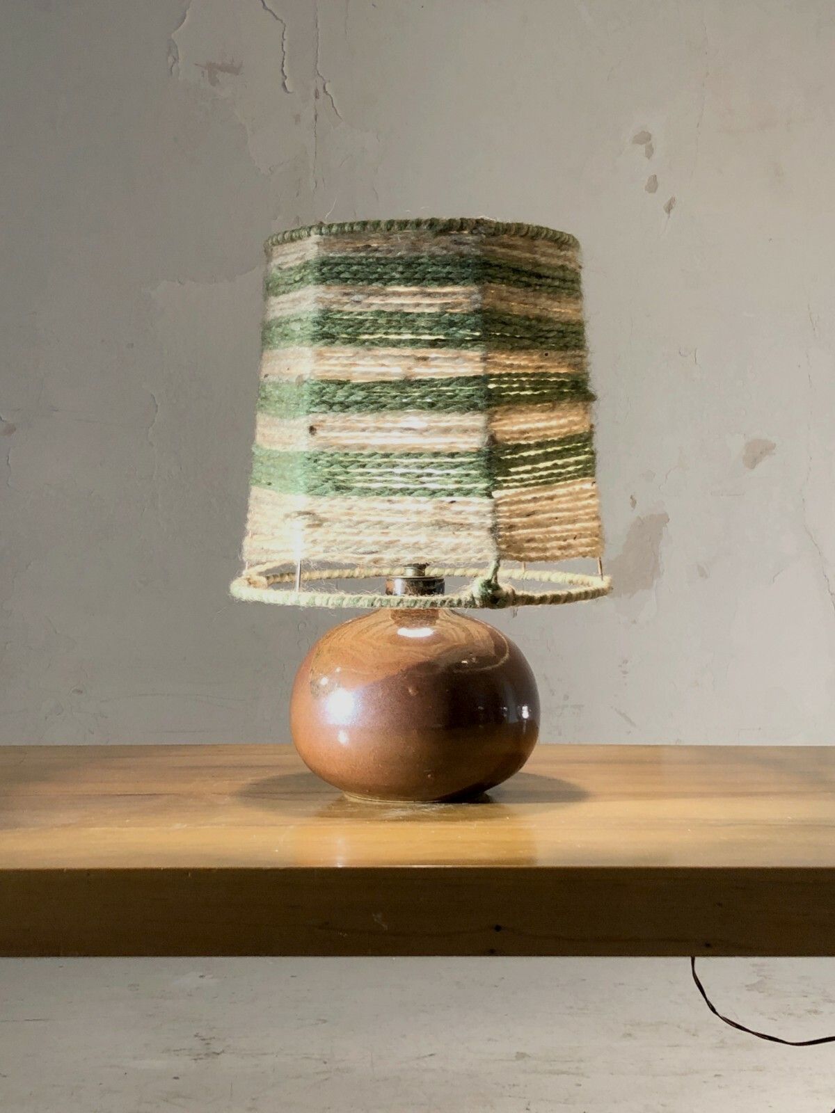 1970 Bauhaus Shabby Chic Modernist Ceramic Lamp Series Folk Art