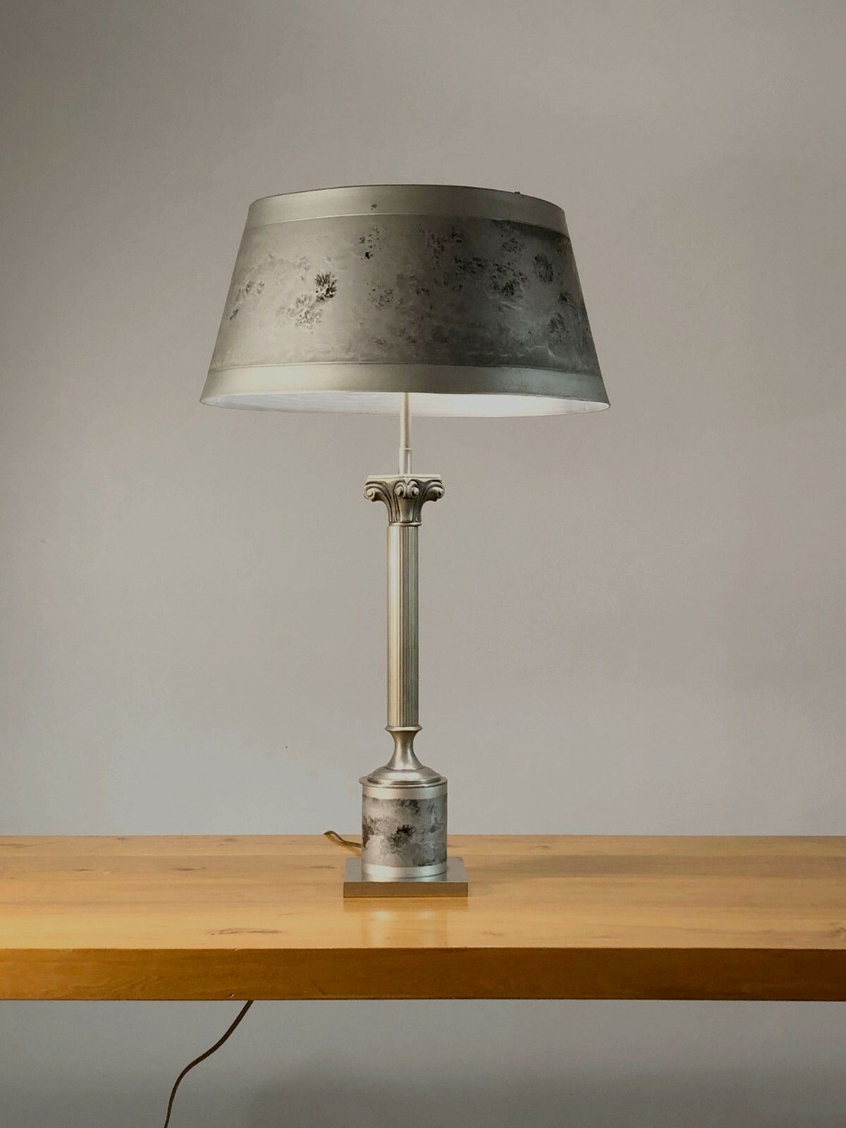 1970 Charles House Modernist Lamp Shabby Chic Neo Classical Pergay Jansen
