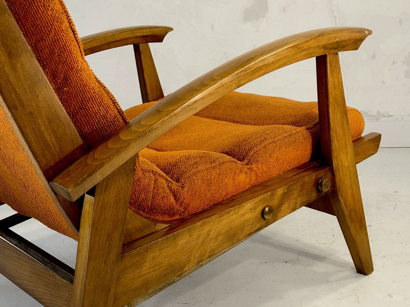 1950 Guy Besnard Freespan Modernist Chair Reconstruction Arp Quaillette Motte photo furniture