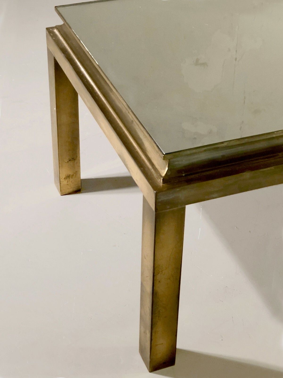 1970 House Jansen Art Deco Bronze Neo Classical Shabby Chic Bass Table Adnet photo Furniture