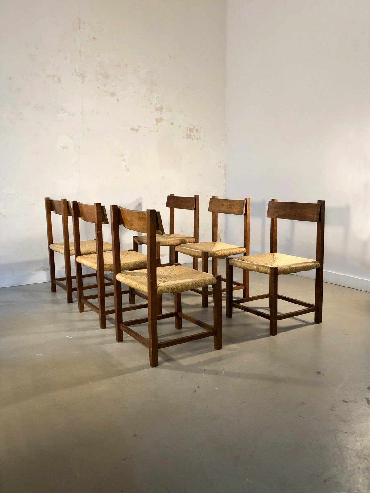 1950 6 Modernist Brutalist Modernist Chairs Rustic Modern Chapo Perriand Dansk