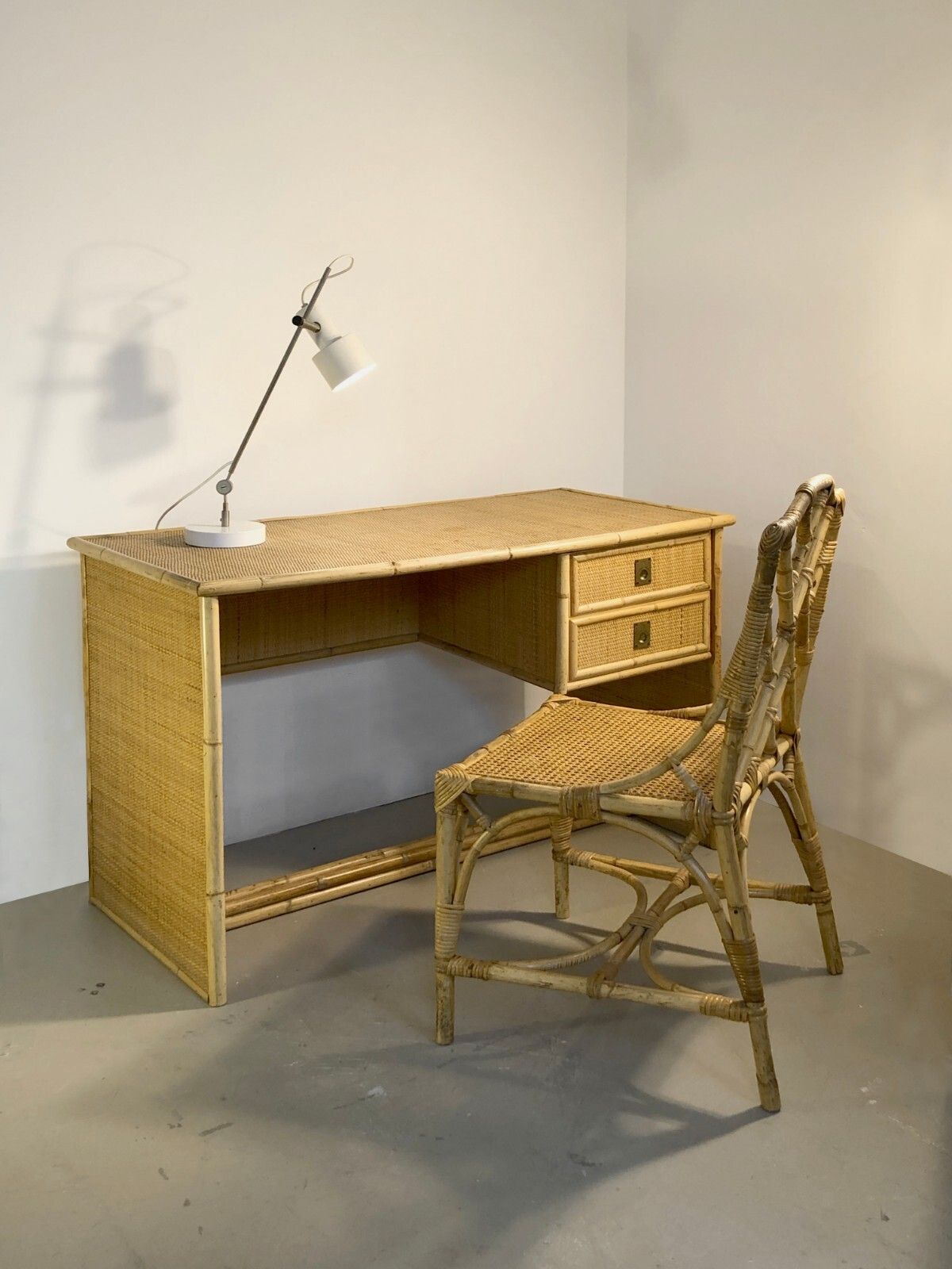 1960 Dal Vera Office & Chair Shabby Chic Modernist Audoux Minnet Adnet photo 3032.0