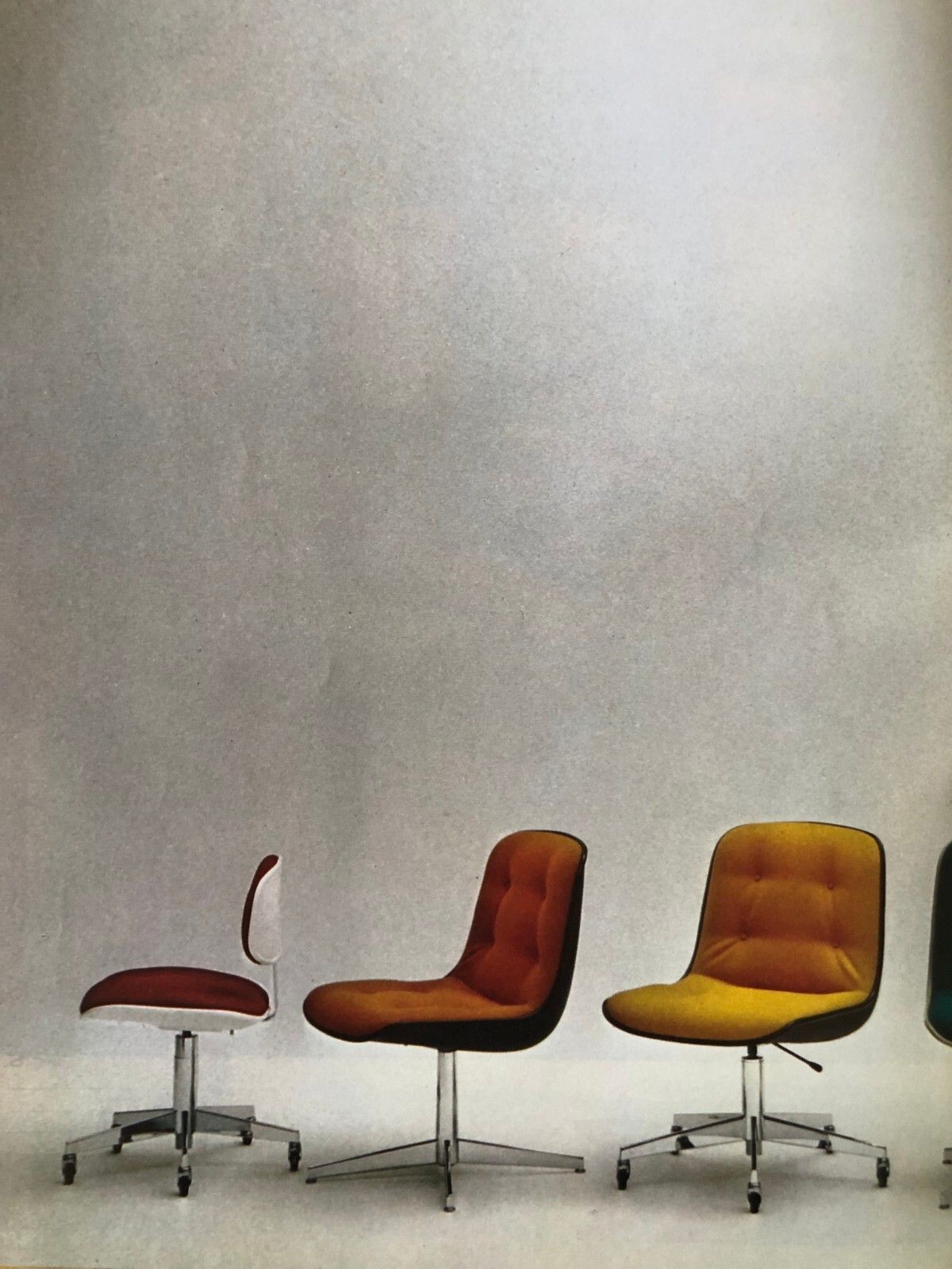 Furniture 1960 Randall Buck Strafor 2 Armchairs Office Modernist Space Age Eames Knoll photo