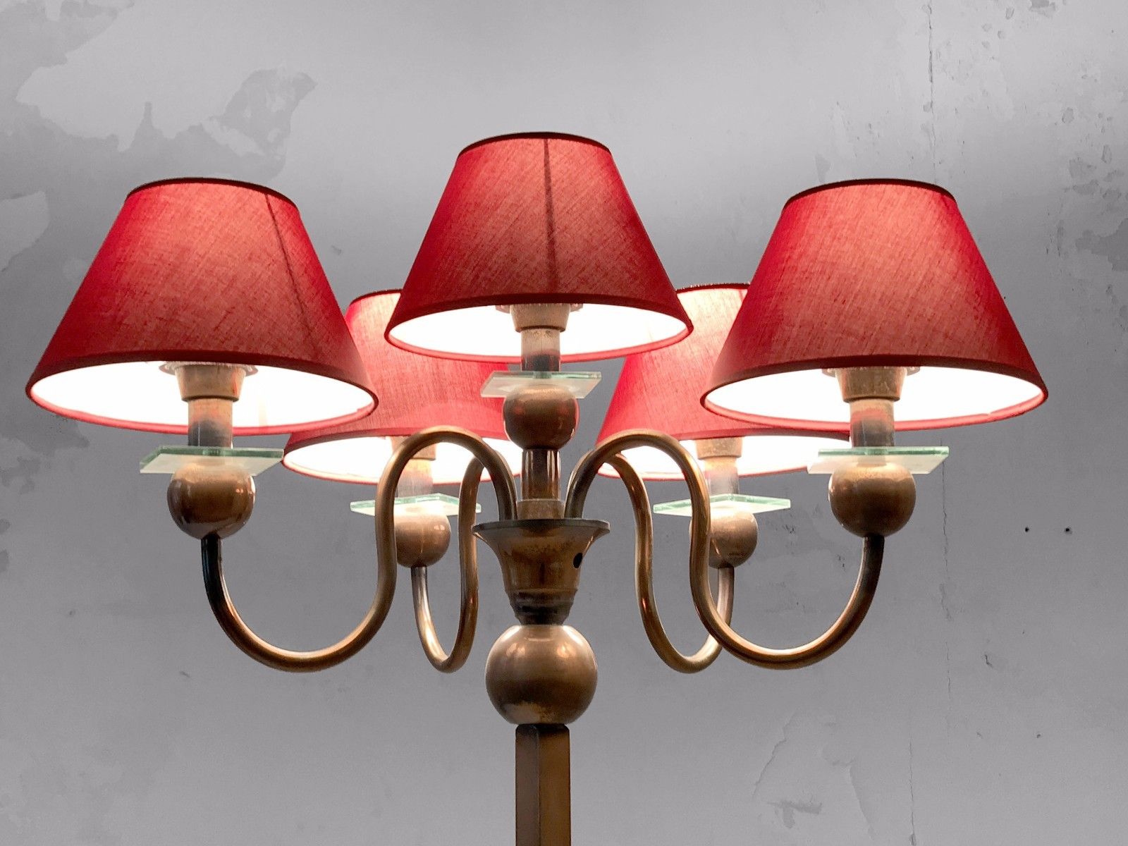1930 Petitot Art Deco Shabby Chic Modernist Bauhaus Cubist Lamp Adnet photo furniture