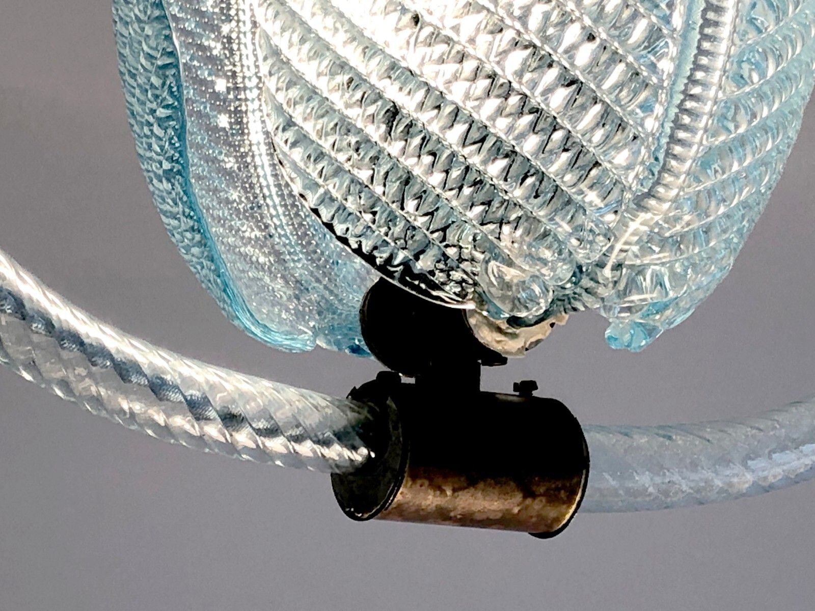 1970 Barovier & Toso Murano Art Deco Shabby Chic Neo Classical Chandelier Suspension photo 3200.0