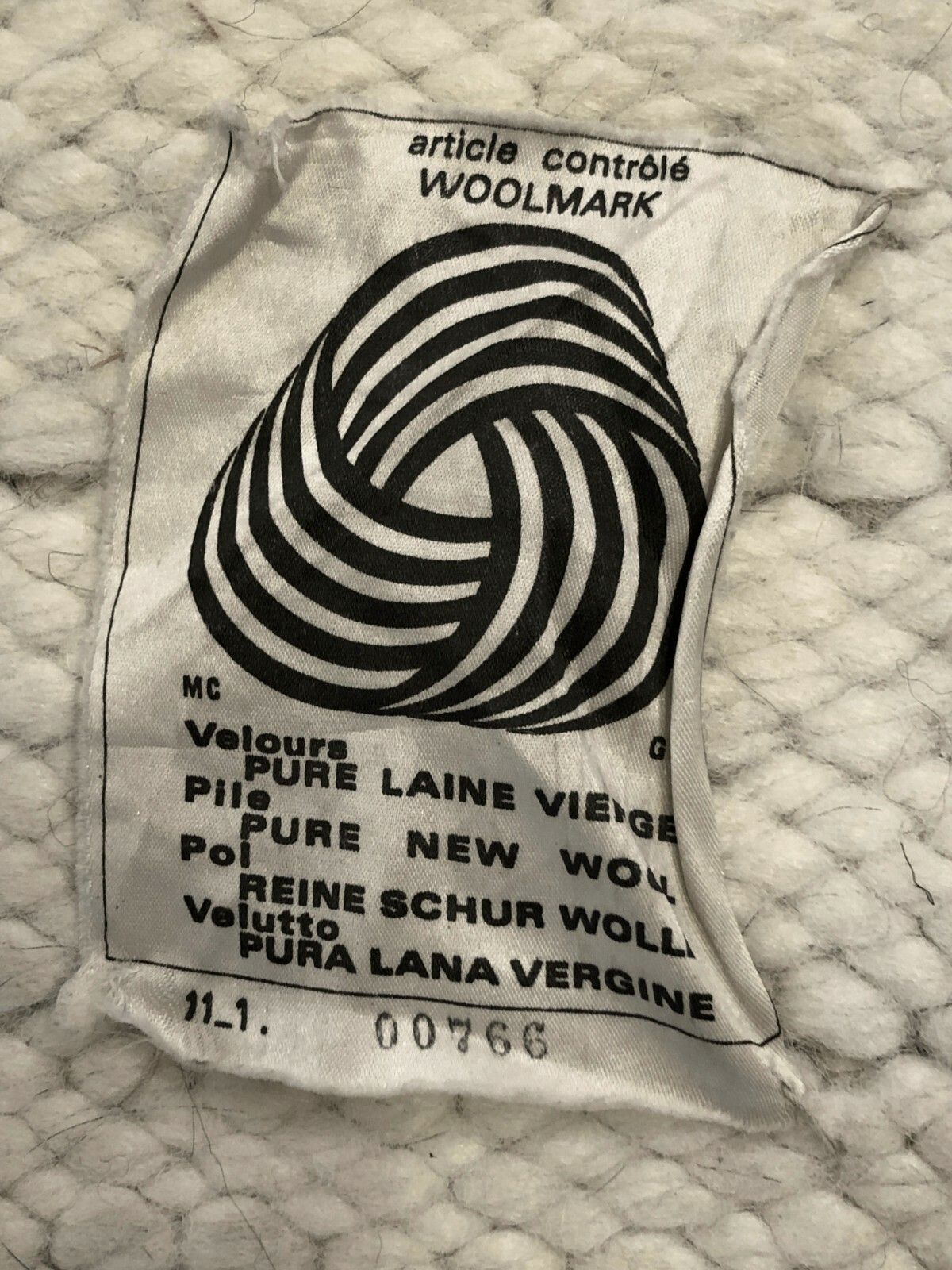 1970 Very Large Modernist Wool Rug Folk Art Shabby Chic Cogolin photo buy