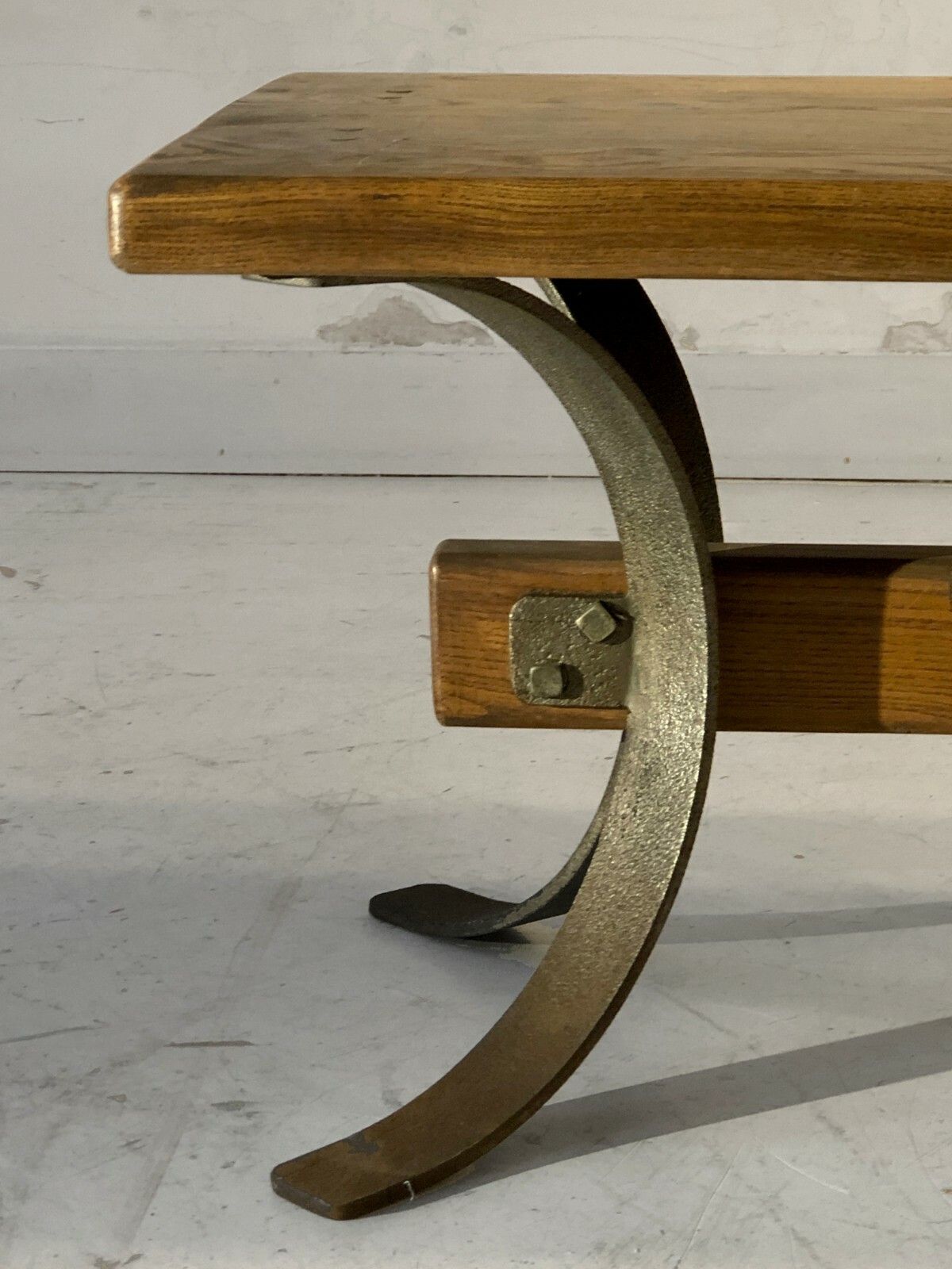 1970 Chapo Marolles Folk Art Modernist Brutalist Free Form Coffee Table photo for sale