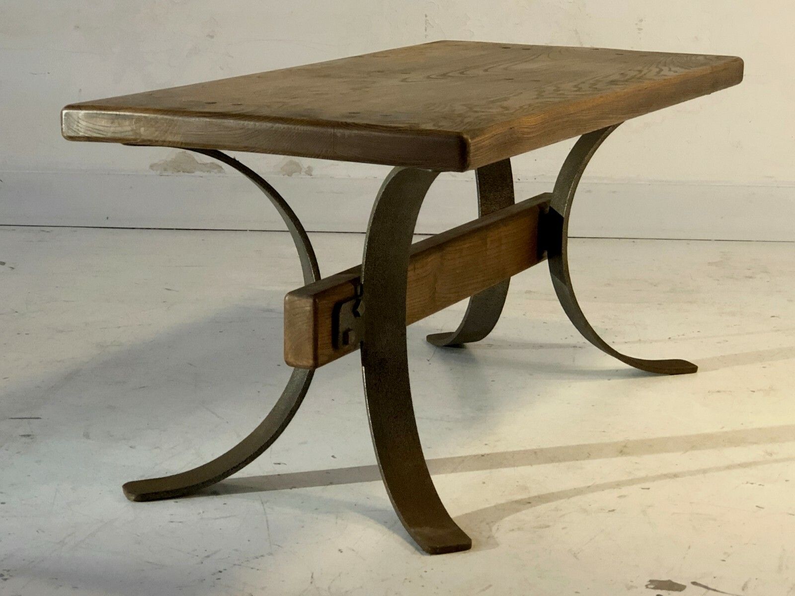 1970 Chapo Marolles Folk Art Modernist Brutalist Free Form Coffee Table photo Furniture