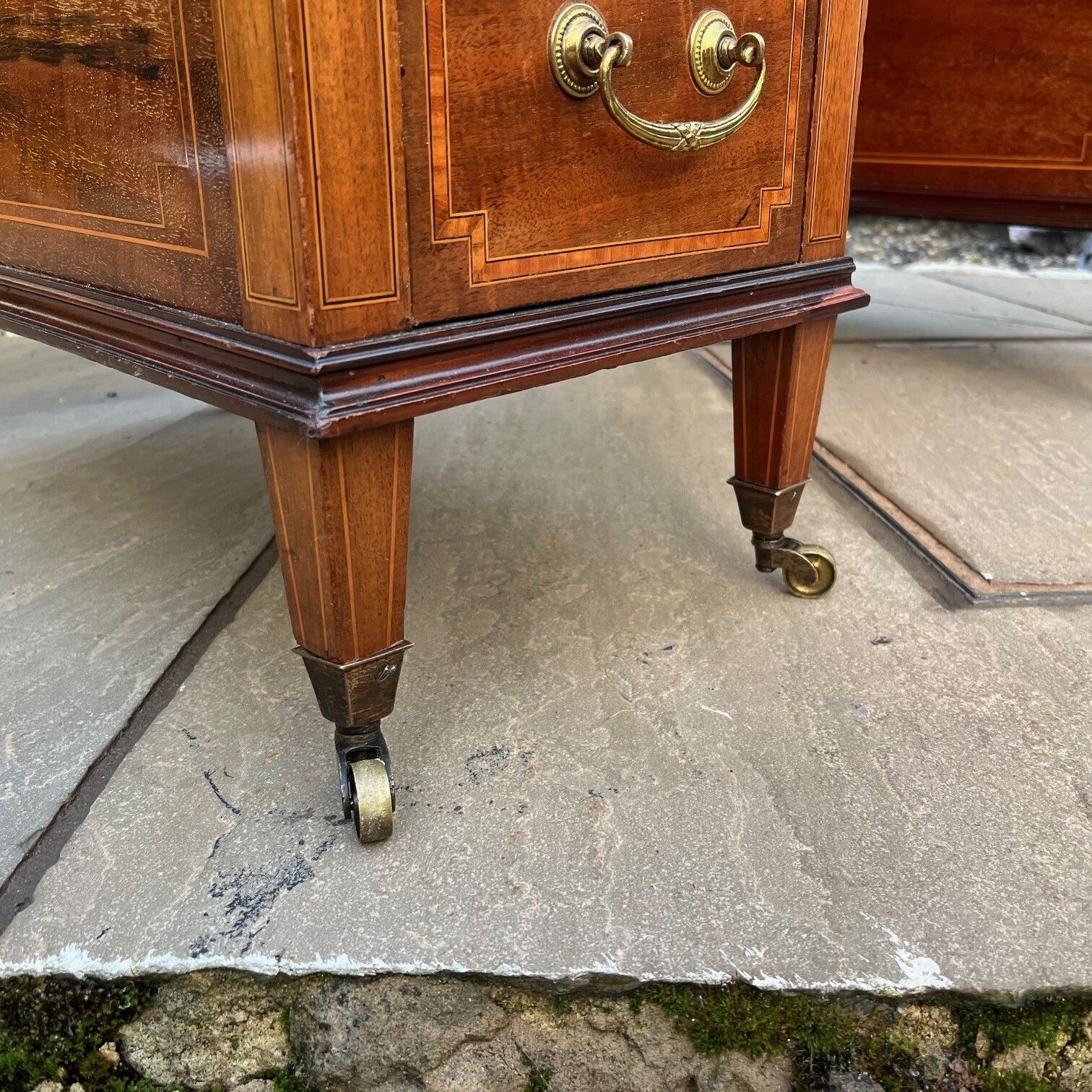 Edwardian Period Mahogany Inlaid Writing Desk photo for sale