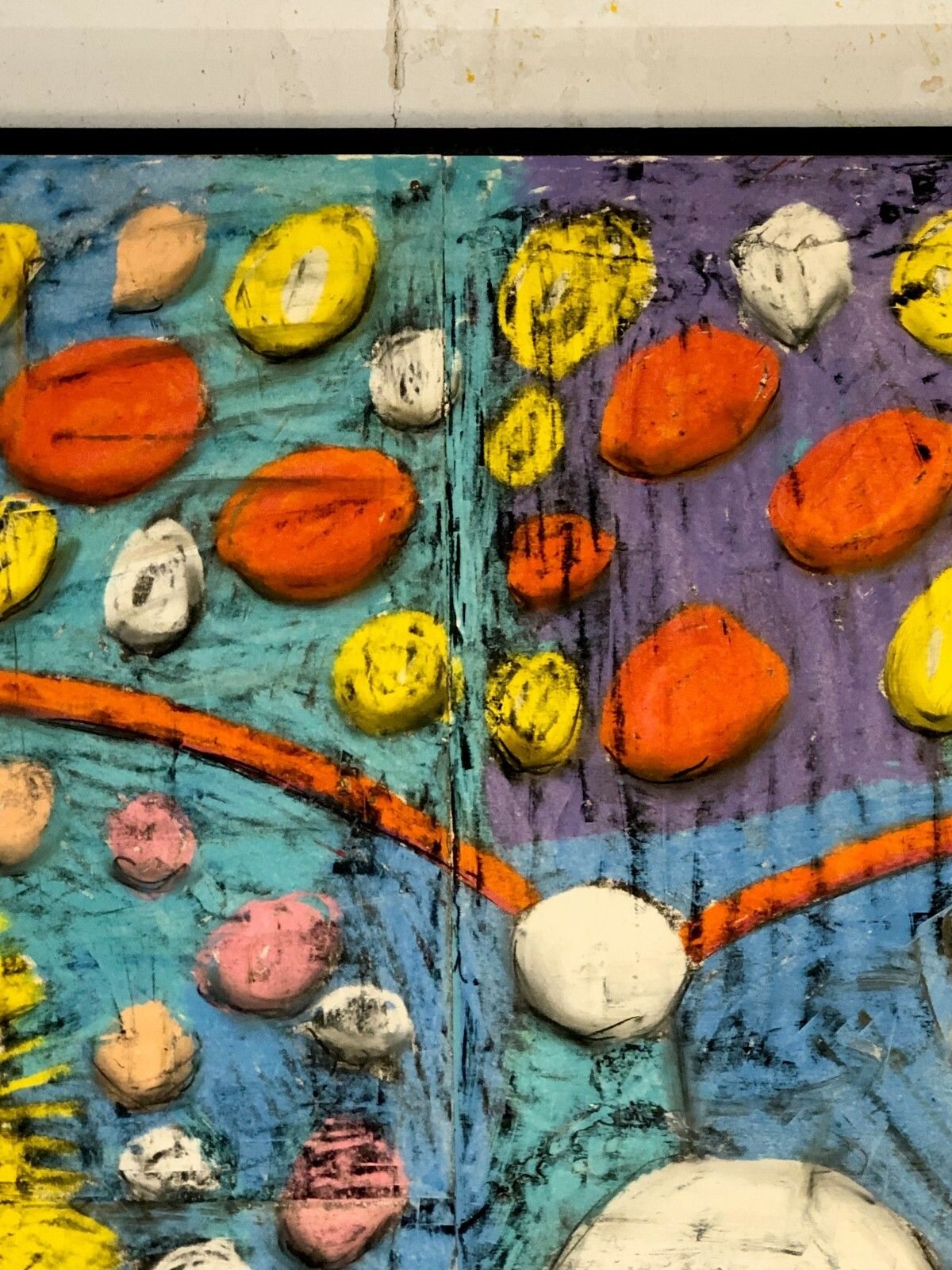 1990 Cikorp Painting "Les Stridulations" Free Figuration Graffiti Art Pop photo vinterior
