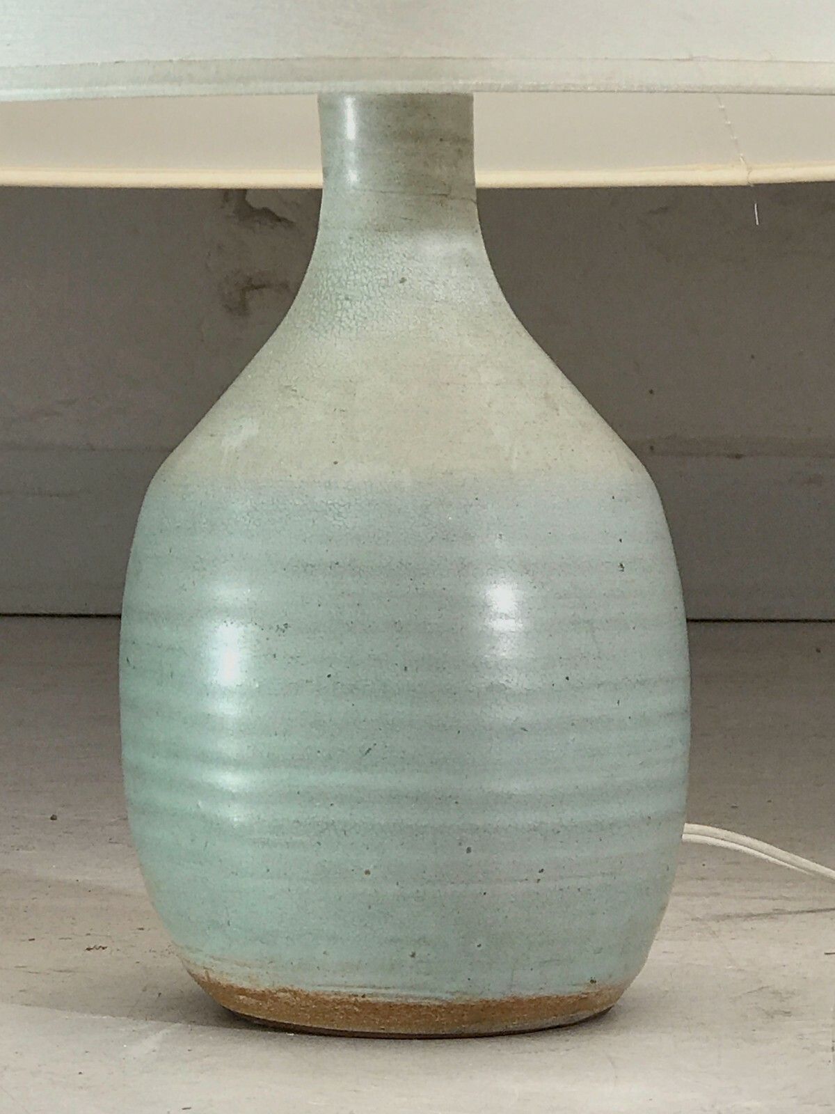 1950 Drillon Modernist Folk Art Free Form Ceramic Lamp Vallauris photo for sale