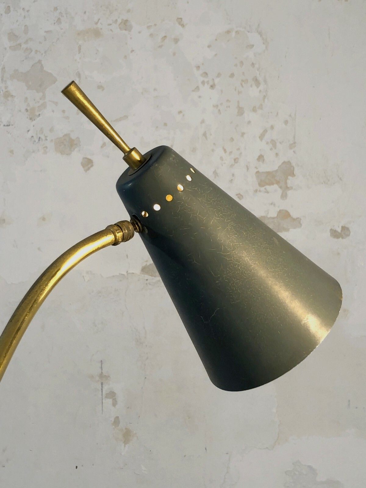 1950 Tripod Lamp Modernist Shabby Chic Lunel Mategot Stilnovo Arredoluce photo vintage