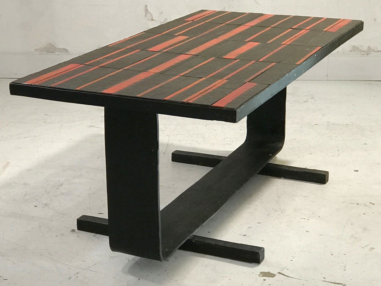 1950 Vallauris Modernist Brutalist Reconstruction Coffee Table Capron Cloutier photo Furniture