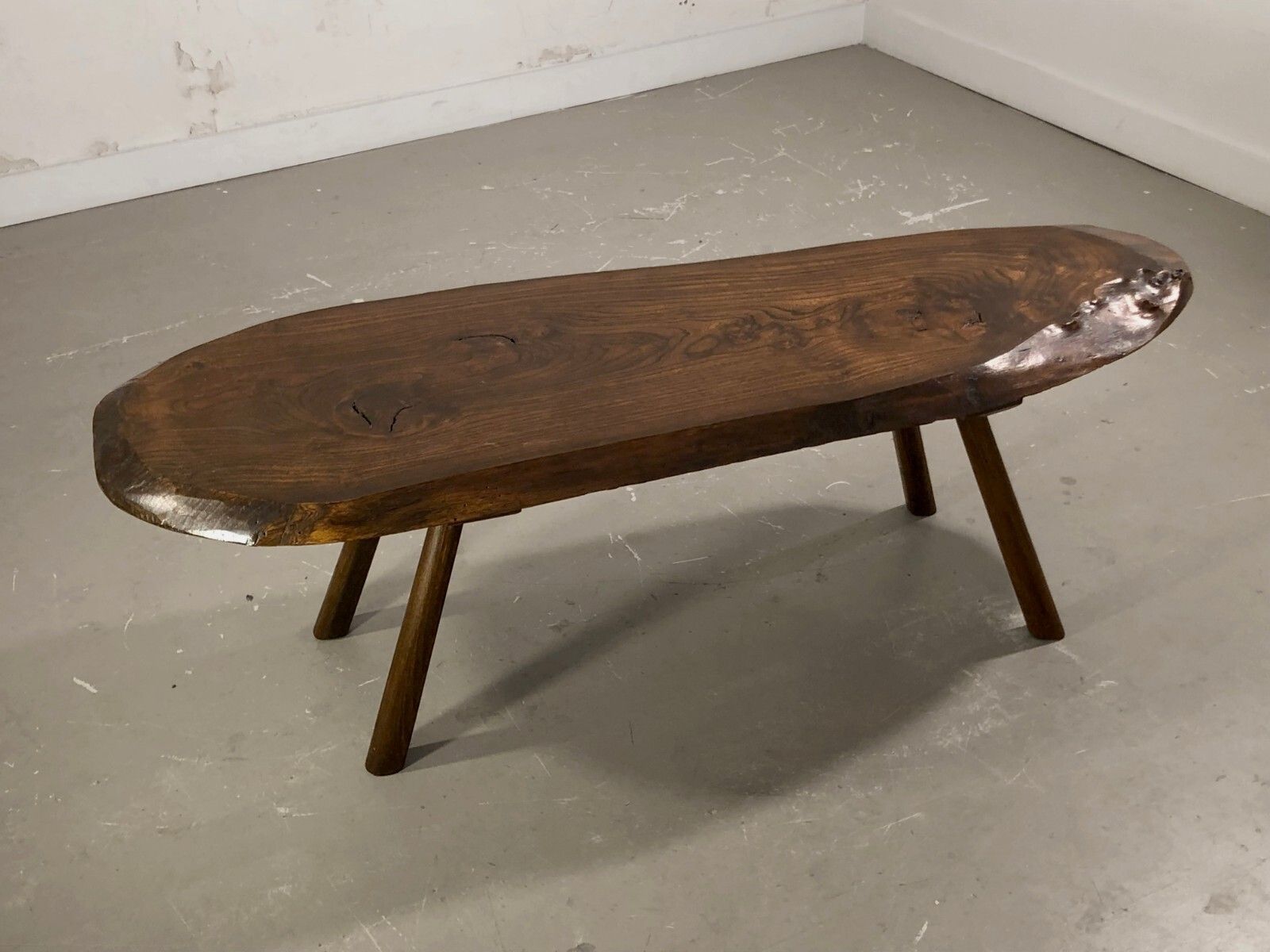 1950 Modernist Brutalist Free Form Coffee Table Nakashima Noll Reconstruction photo furniture