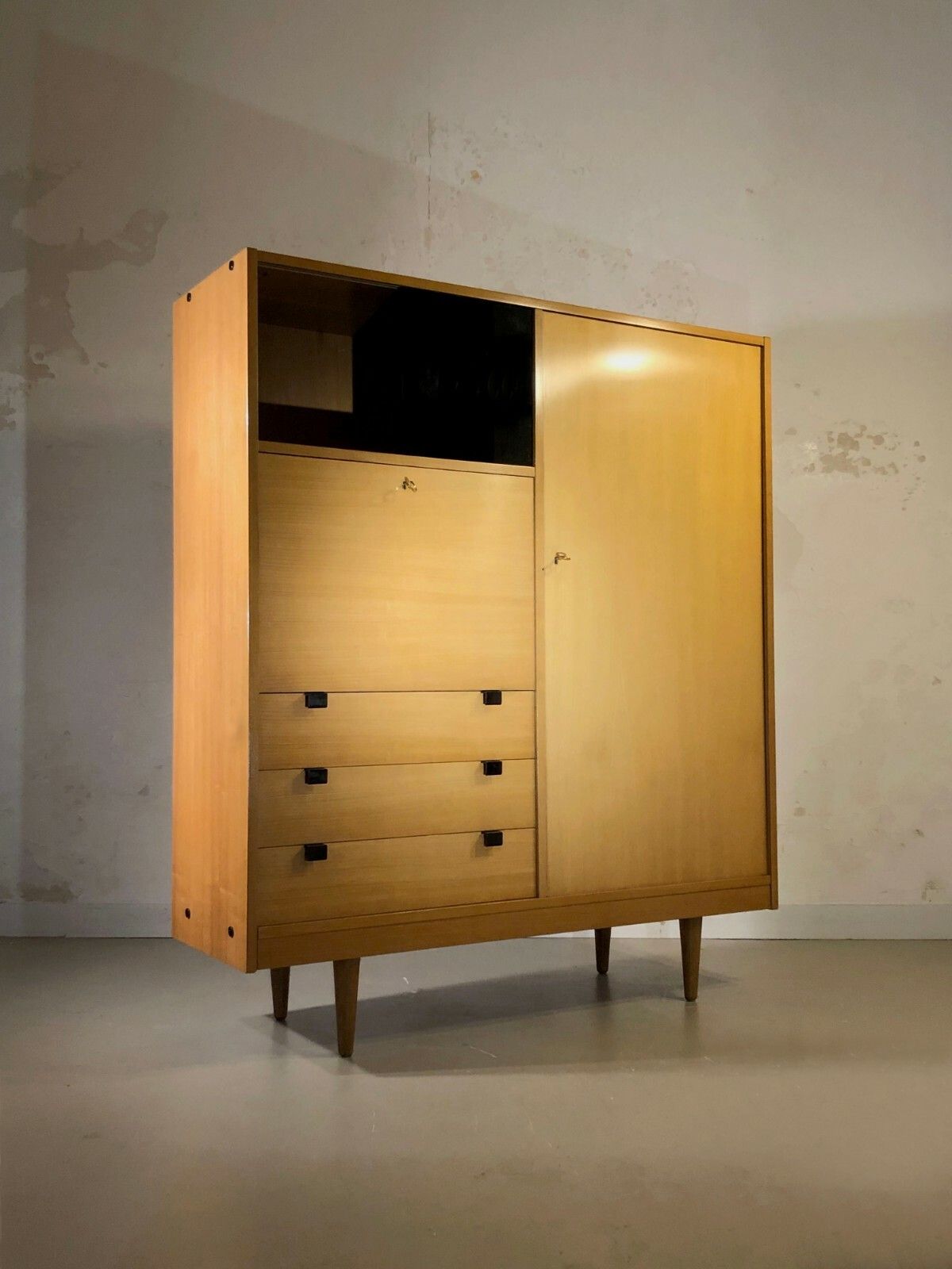 1950 Modernist Cabinet Reconstruction Arp Alain Richard Guariche Motte Charron