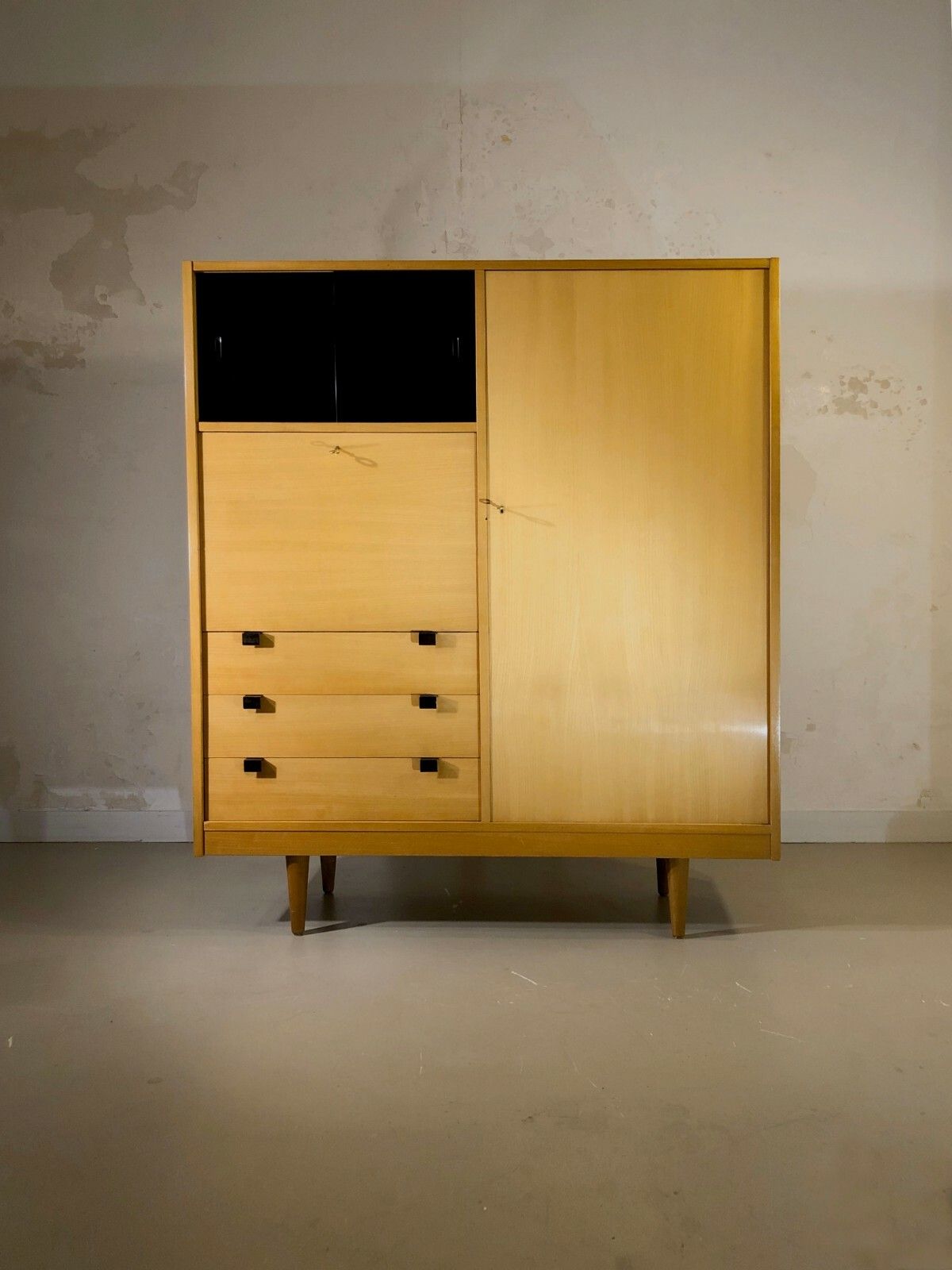 1950 Modernist Cabinet Reconstruction Arp Alain Richard Guariche Motte Charron photo furniture