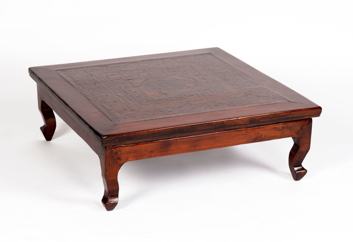 A Mongolian, Early 19th Century Low Square K'ang Table
