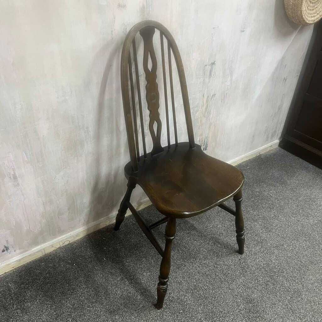 Vintage Glenister Windsor Style Stick Back Dining Chair Turned Legs photo furniture
