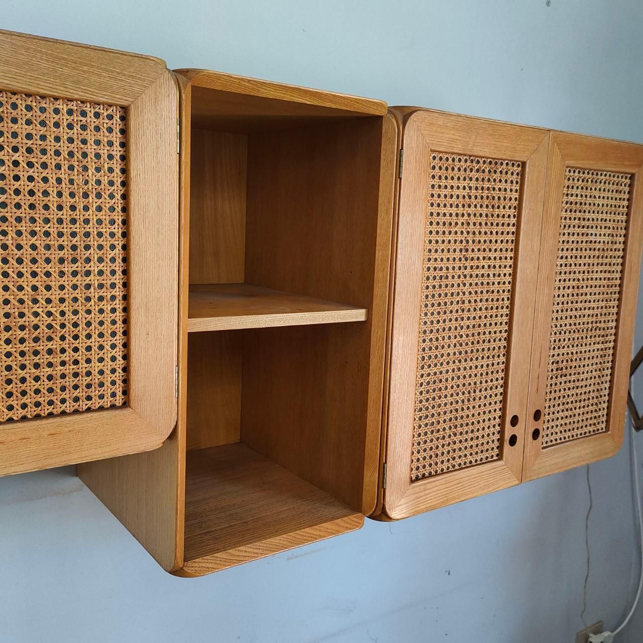 photo furniture Mid Century Modern Wooden Bookcase Cabinet Modular By Jan De Vries, Italy, 1970s