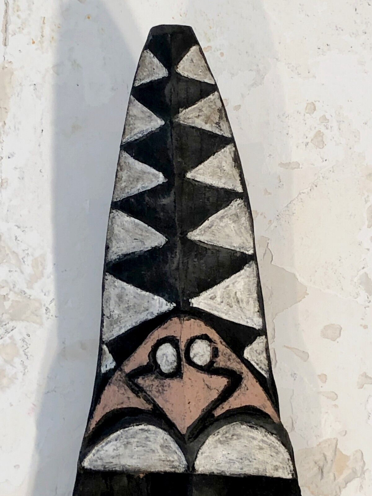 1950 High Sepik Votive Board Papua Oceania Early Art Tribal Brutalist photo vintage