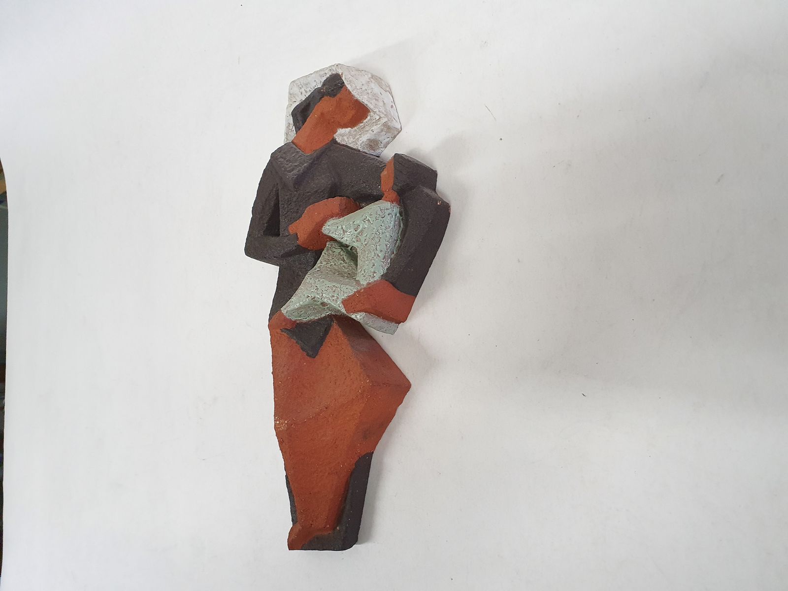 Ceramic "Madonna" Wall Sculpture Attributed To Joop Puntman For Amha, The Netherlands 1960s photo furniture