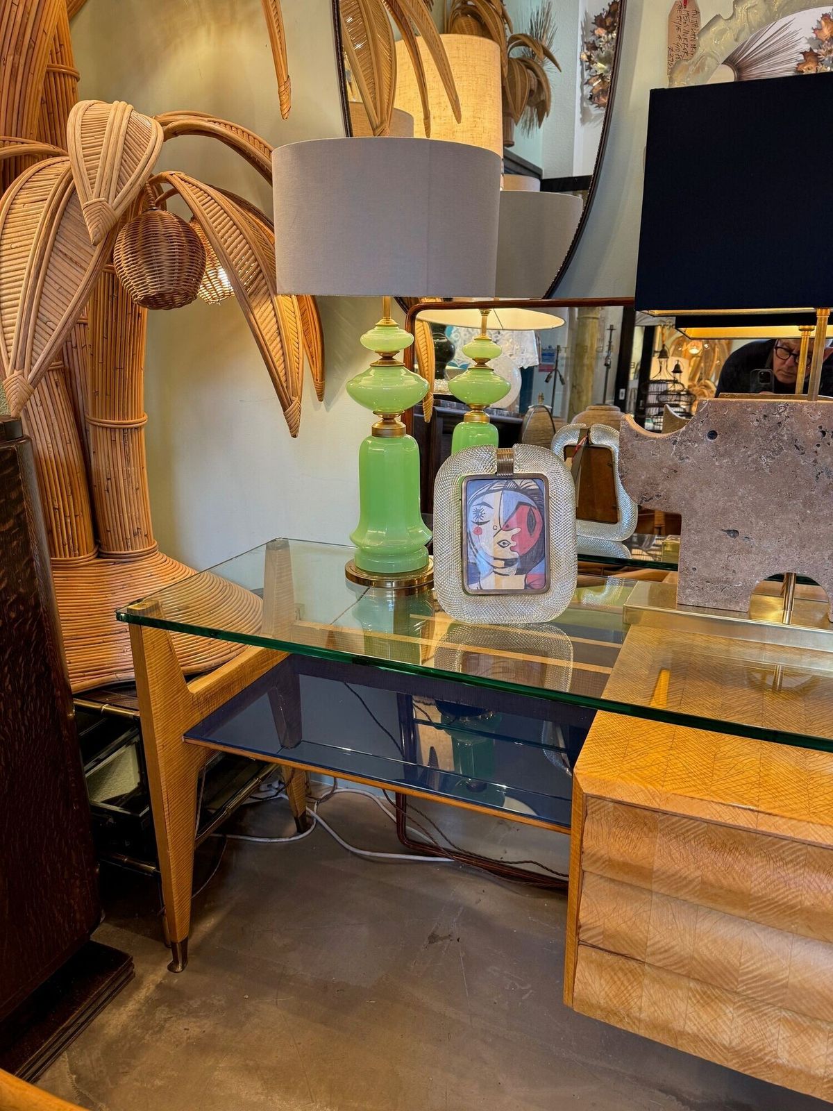 A Wonderful 1950s Marquetry Maplewood Dresser Desk By Vittorio Dassi photo 5950.0