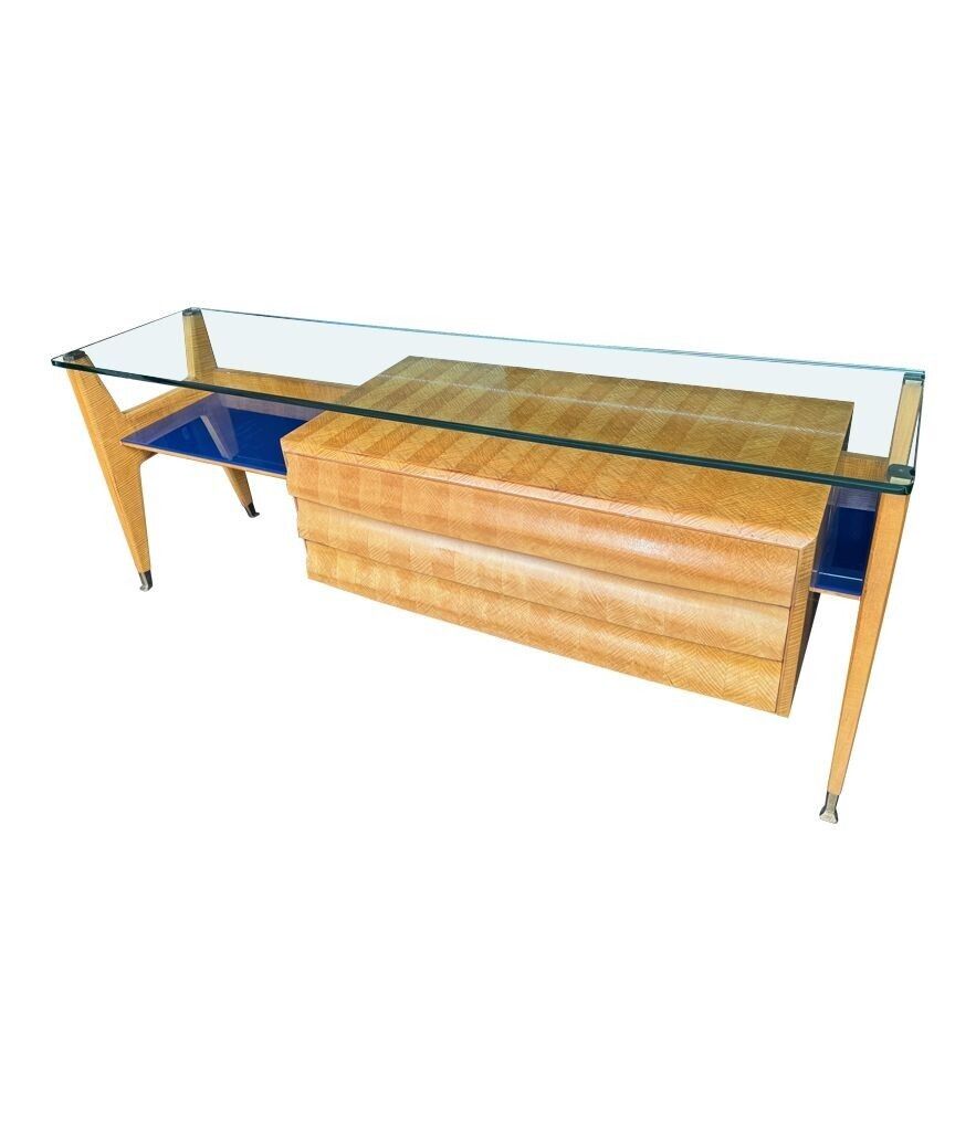 A Wonderful 1950s Marquetry Maplewood Dresser Desk By Vittorio Dassi photo vinterior