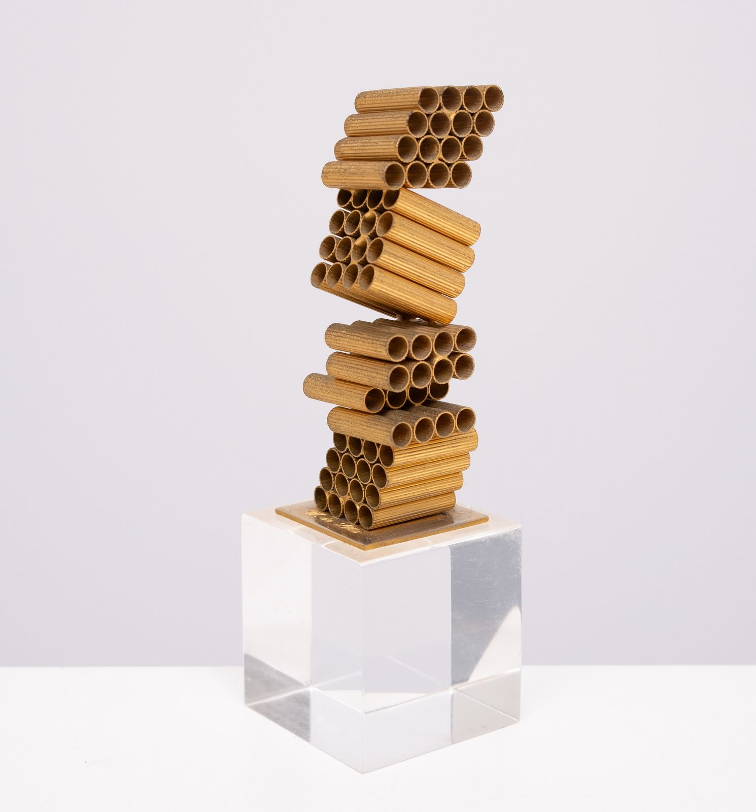 William De Lillo Gilded Metal Sculpture 1970s France