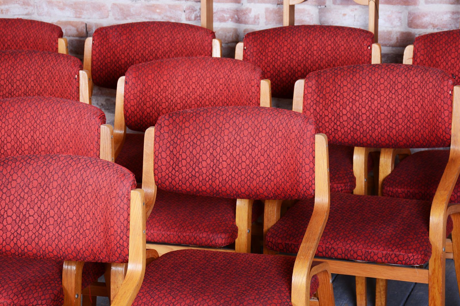 Set Of Ten Original Mid Century Chairs, By Ludvik Volak, Maple, Czech, 1960s photo vinterior