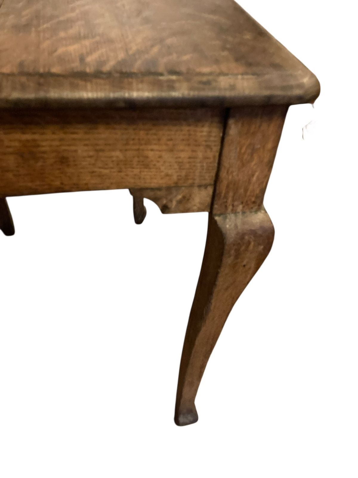 Antique Elm Wood Side Or Occassional Table Early 1900's photo for sale