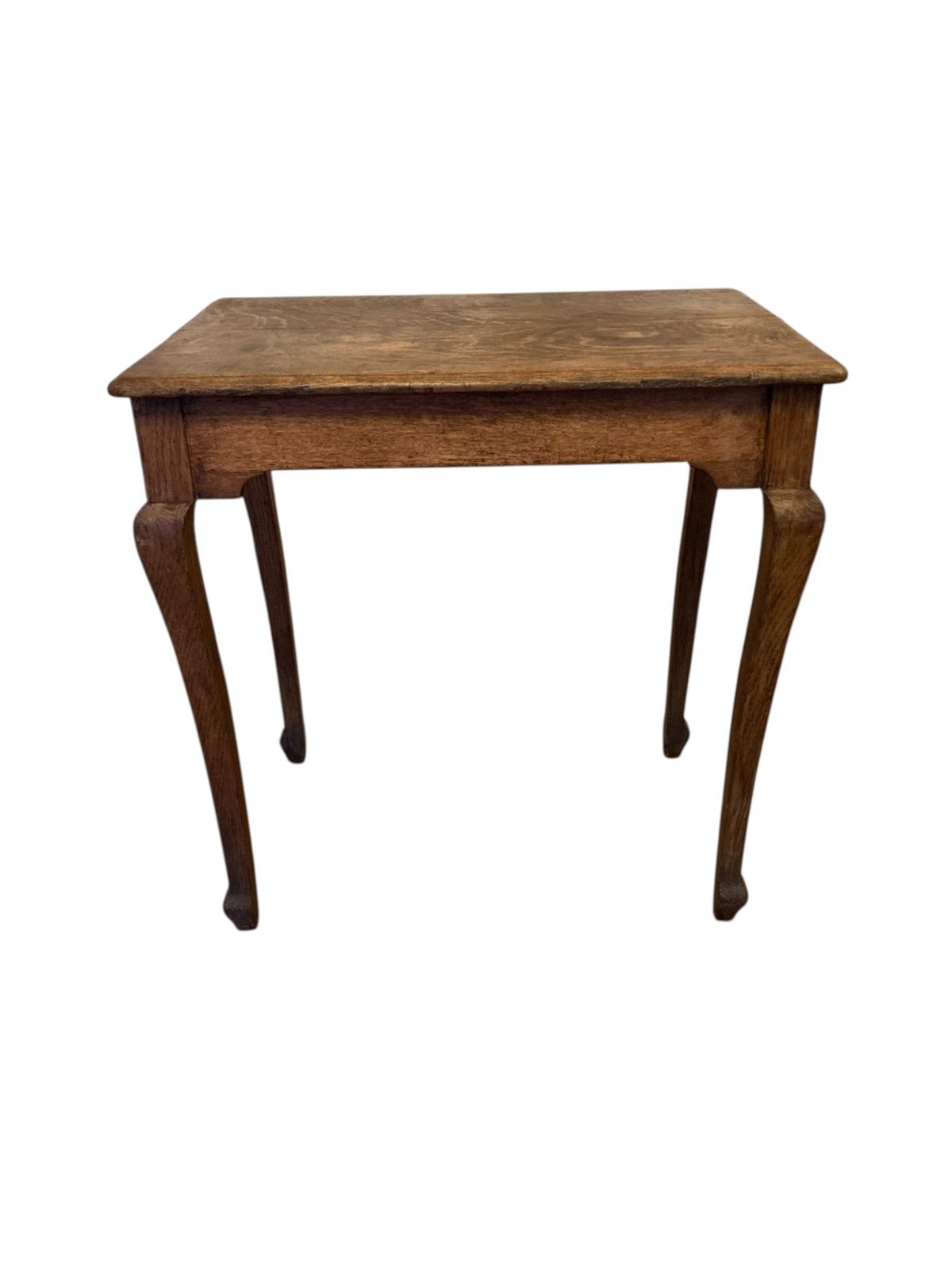 Antique Elm Wood Side Or Occassional Table Early 1900's