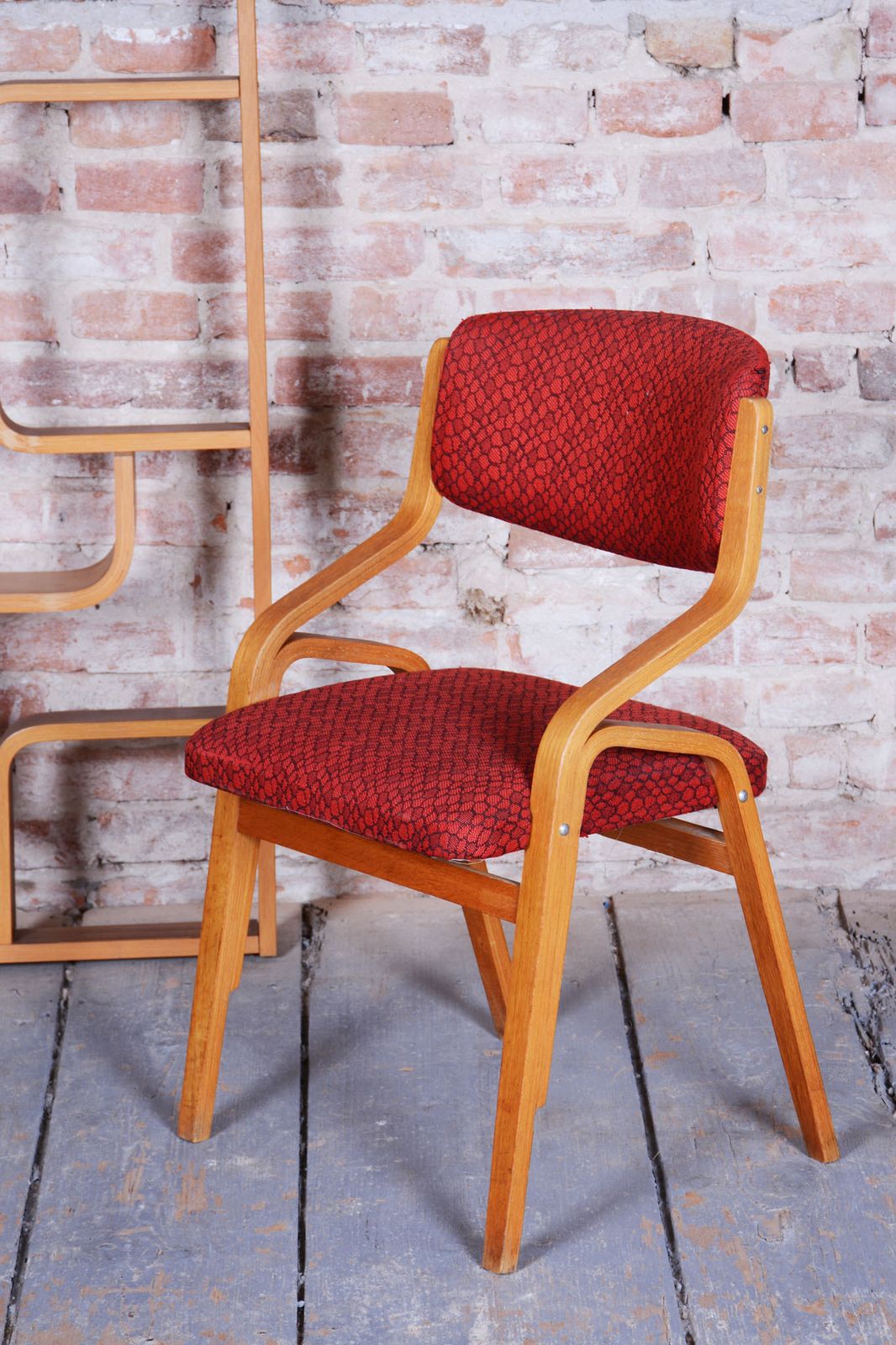 photo for sale Set Of Four Original Mid Century Chairs, By Ludvik Volak, Maple, Czech, 1960s