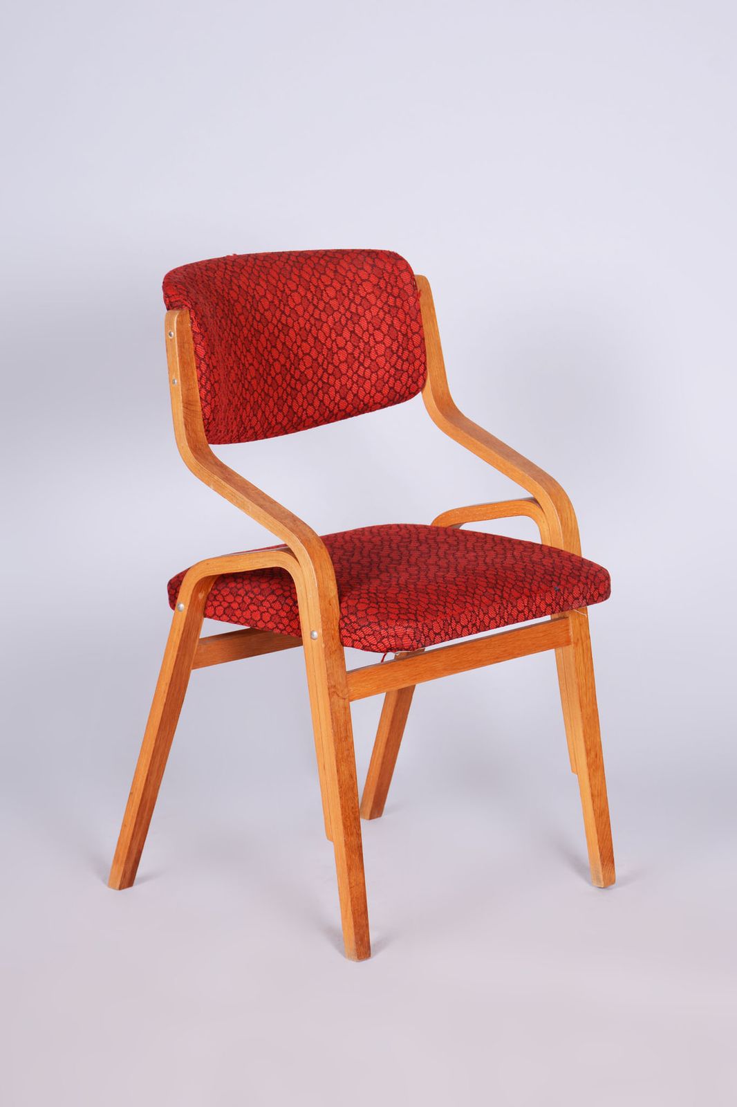 Original Mid Century Chair, By Ludvik Volak, Maple, Czech, 1960s
