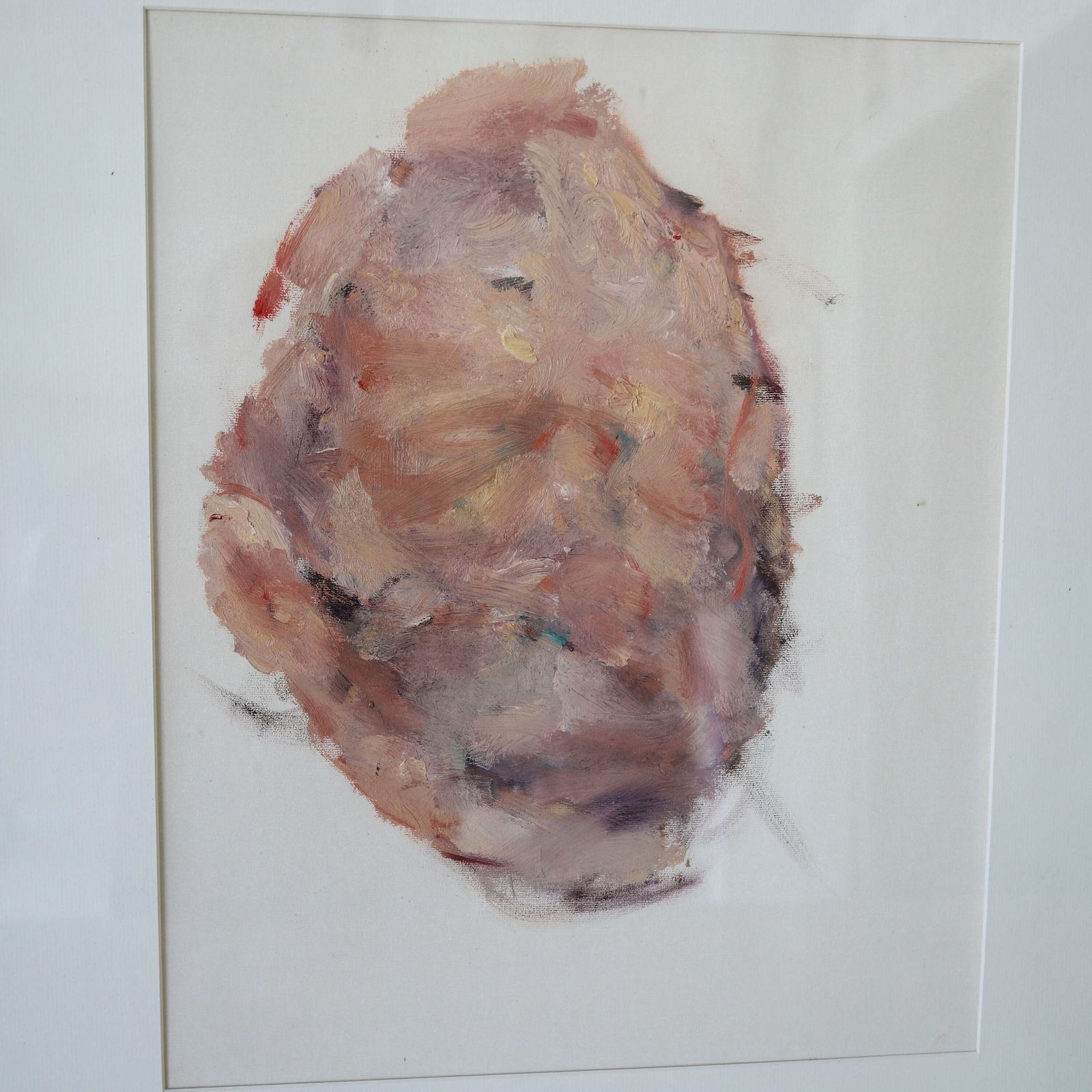 Mahler’s Head I   Contemporary Portrait In Gouache & Oil By Chris May, 80x70cm photo for sale