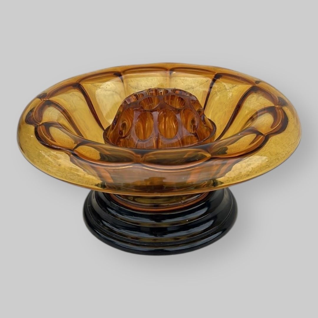 Davidson Glass Posy Bowl, 1930s