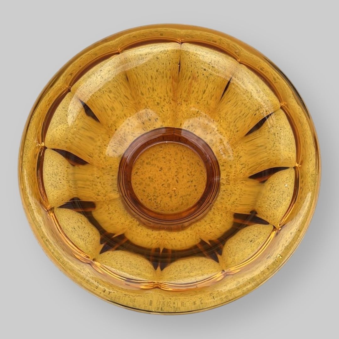 Davidson Glass Posy Bowl, 1930s photo for sale