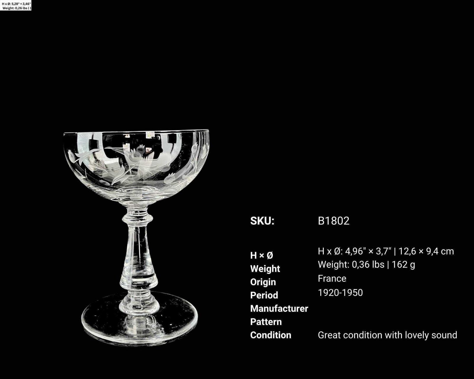 Crystal Champagne Glasses | 5pcs | French Coupes | Amazing Sound photo furniture