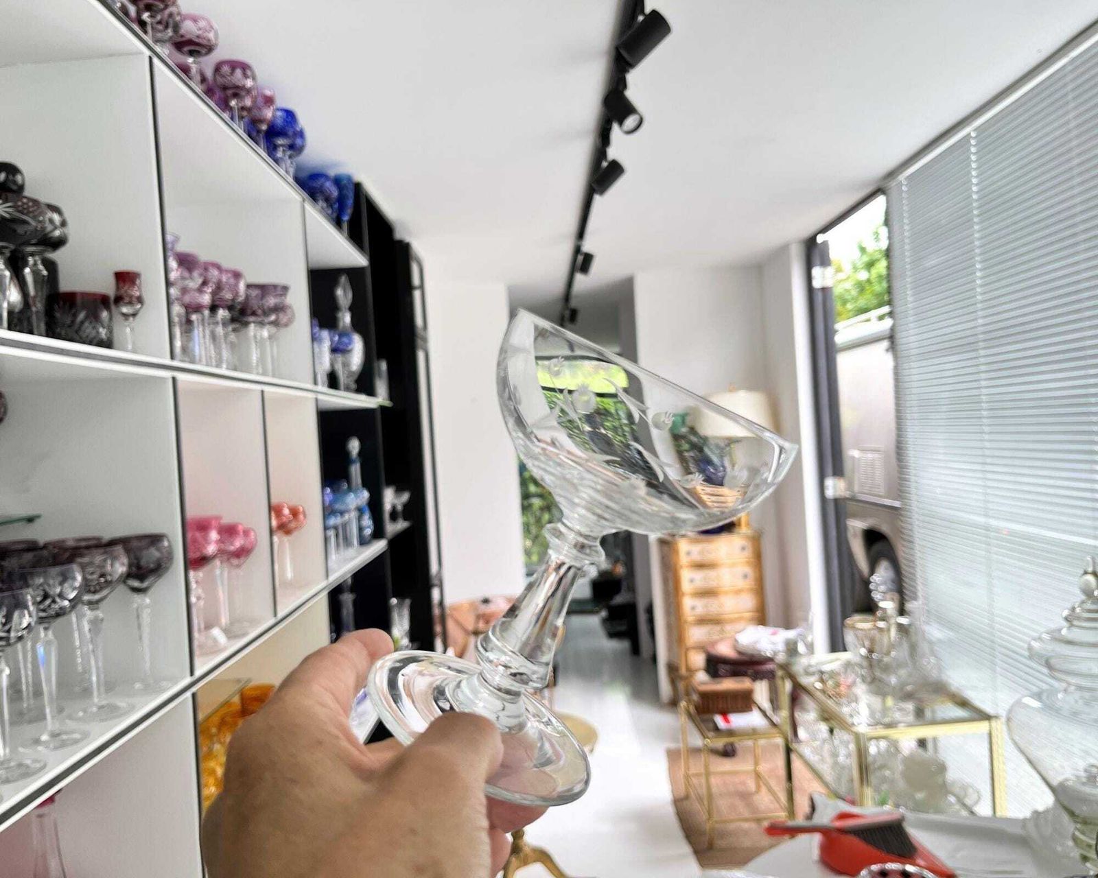 Crystal Champagne Glasses | 5pcs | French Coupes | Amazing Sound photo vinterior