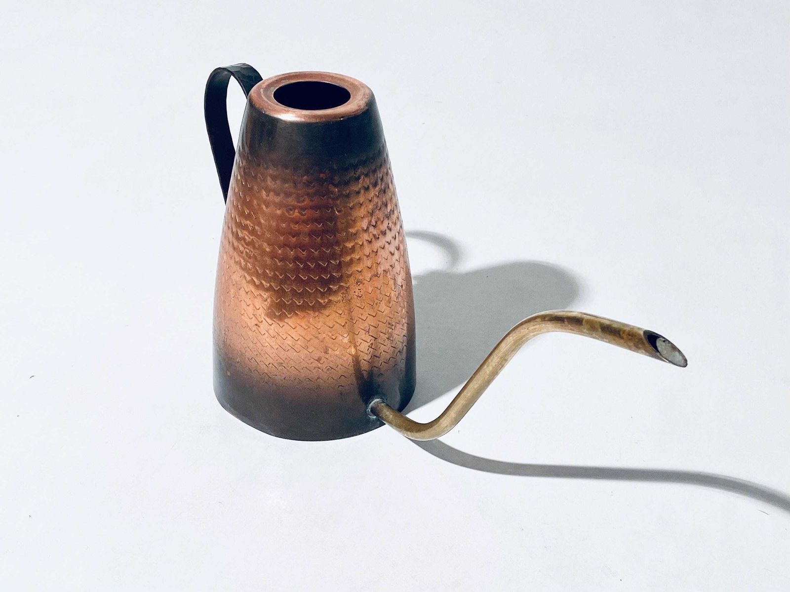 Mid Century Copper Brass Flower Watering Can / Vintage Decor 1950s/1960s / Bonsai