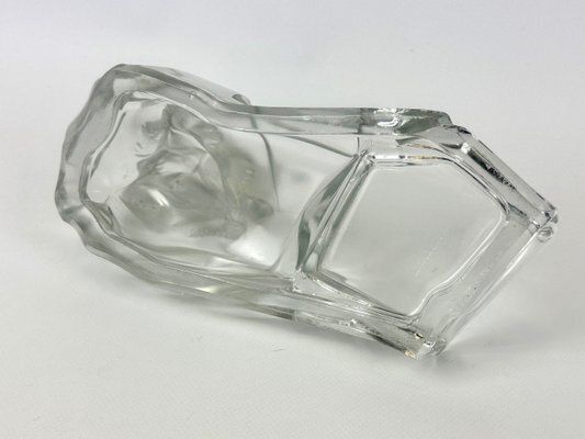Art Deco Glass Polar Bear Ashtray By Karel Zentner For Glasswork Libochovice, 1930s photo 223.0