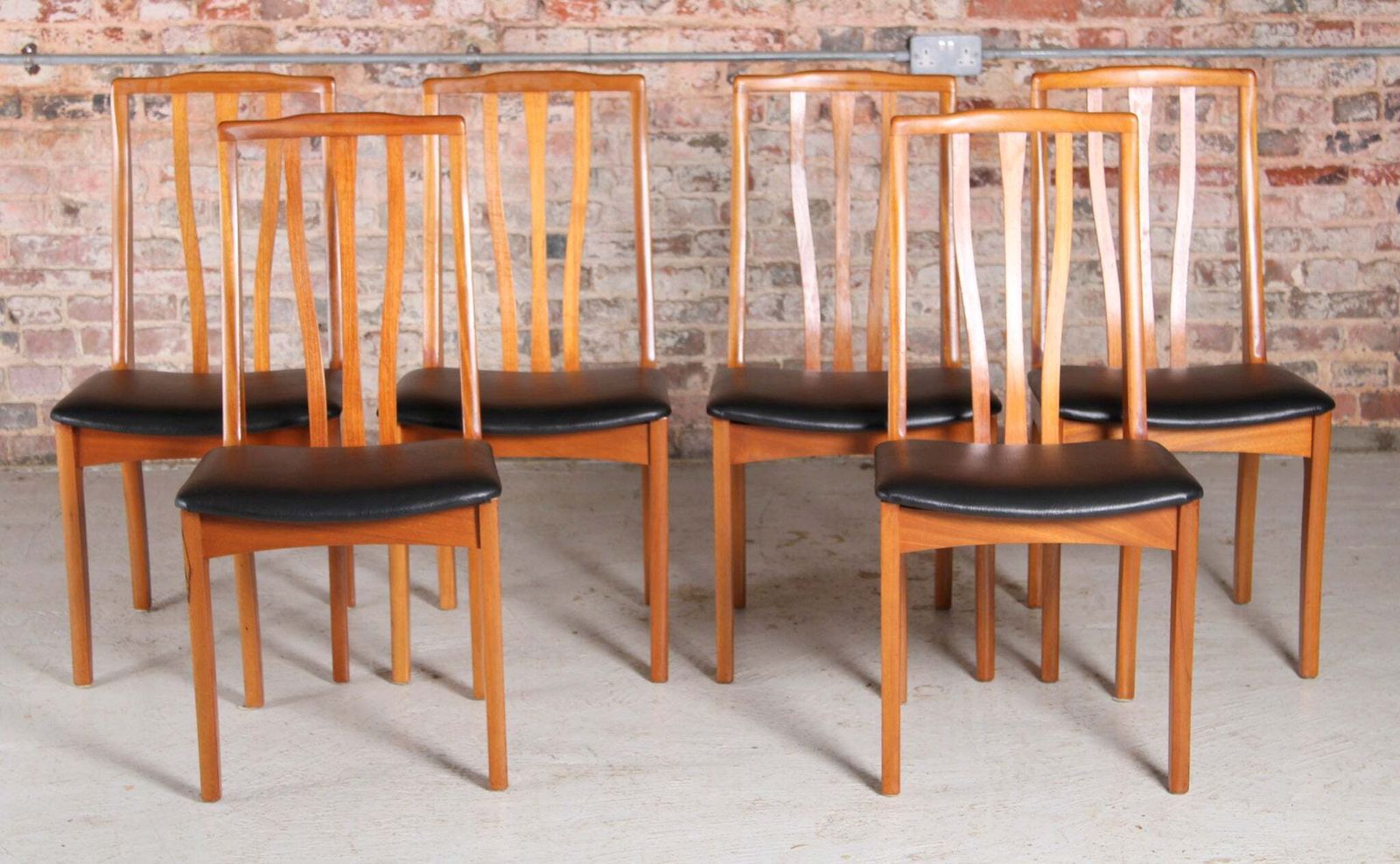 Set Of 6 Mid Century Sutcliffe 'Shannon' Teak Dining Chairs, Circa 1970s. photo furniture